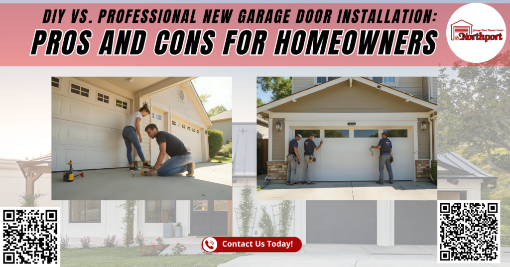 DIY vs. Professional New Garage Door Installation: Pros and Cons for Homeowners - Northport Garage Door Repair Center